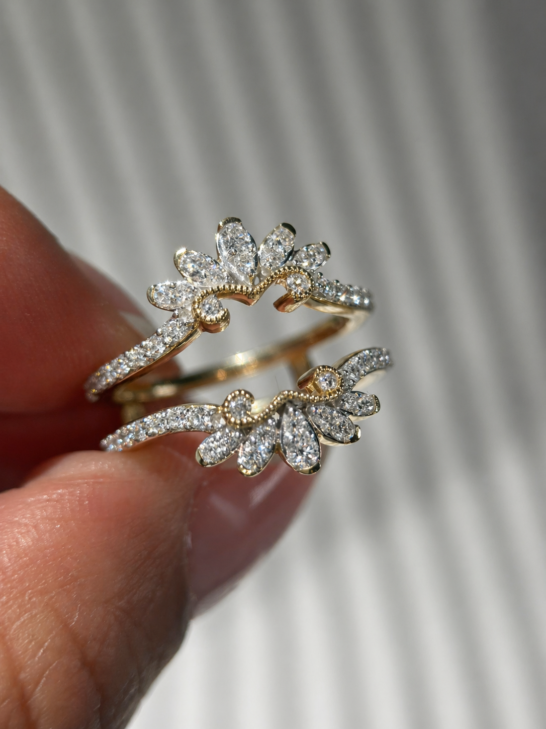 Rebecca 0.62 Ct Round Diamond Ring Guard